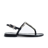 Maia Embellished Sandals - Blue
