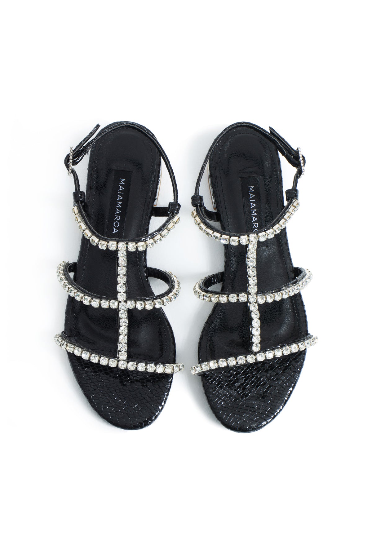 Tina Buckled Sandals - Black