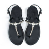 Maia Nova Embellished Sandals - Black