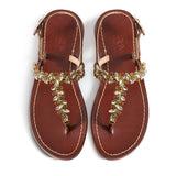 Maia Seven-Stone Sandals - Tan