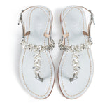 Maia Seven Stone Sandals - Silver
