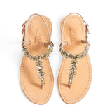 Maia Seven Stone Sandals - Beige