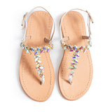 Maia Seven Stone Sandals - White