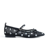 Lisa File Flats - Black