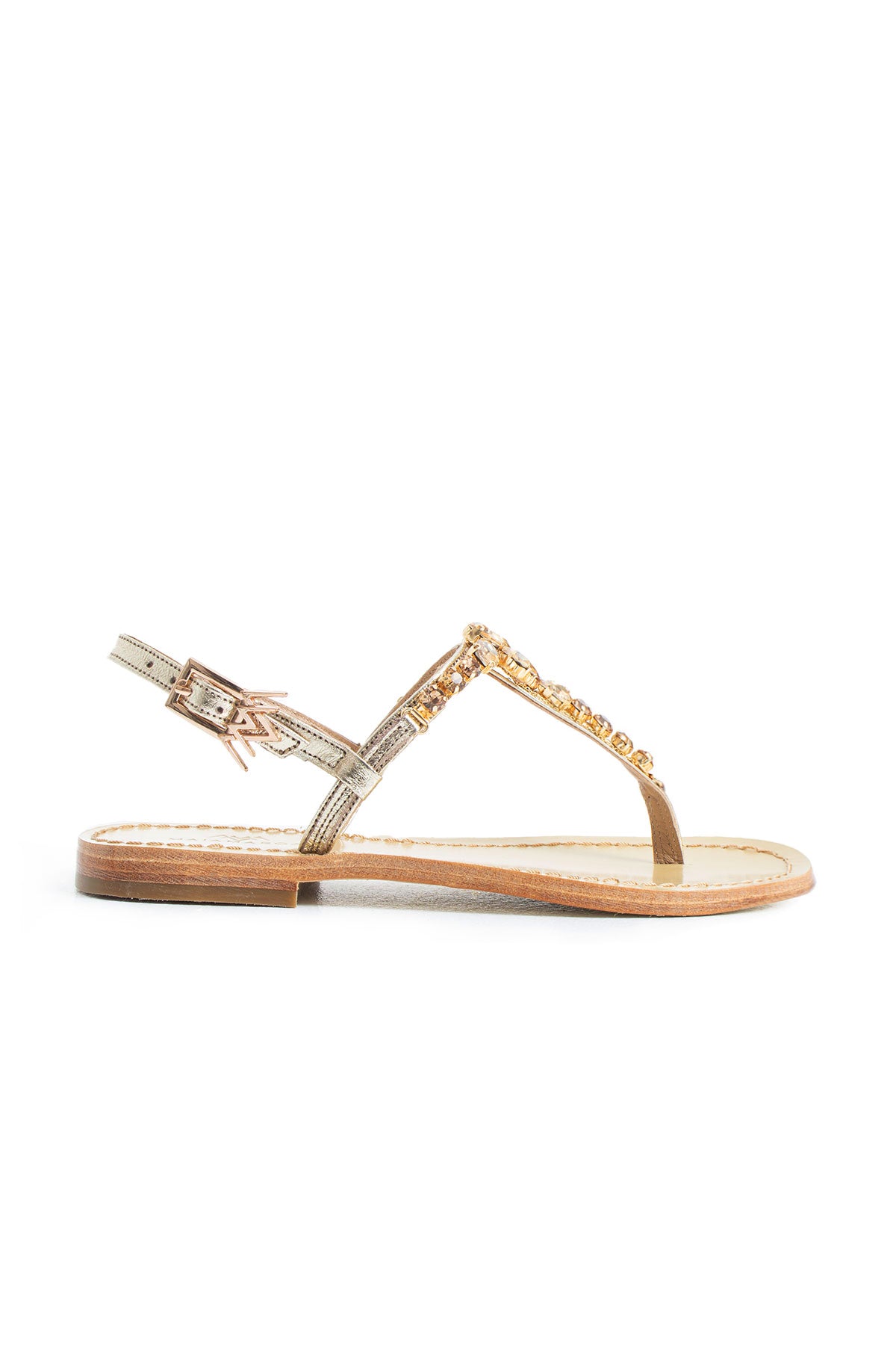 Maia Embellished Sandals - Blue