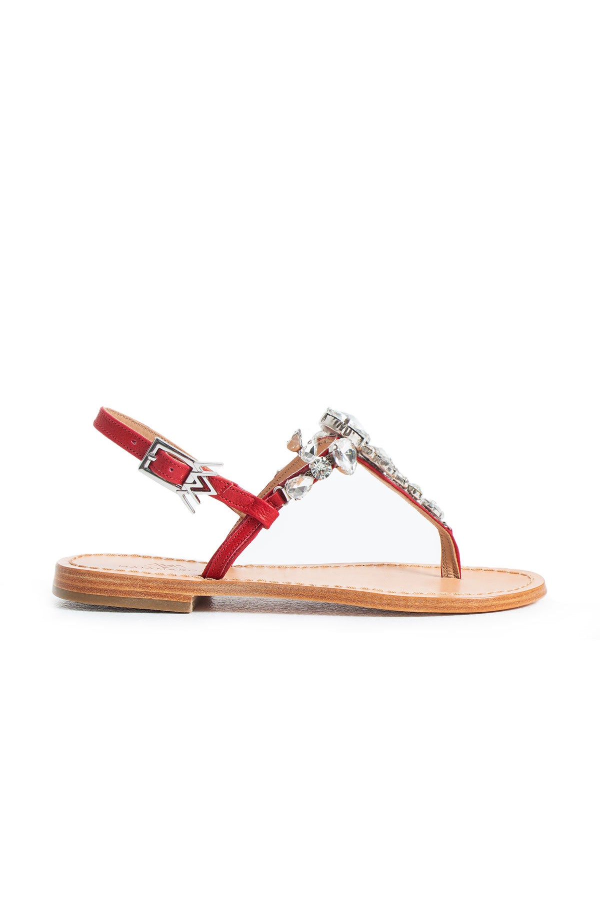 Maia Embellished Sandals - Blue