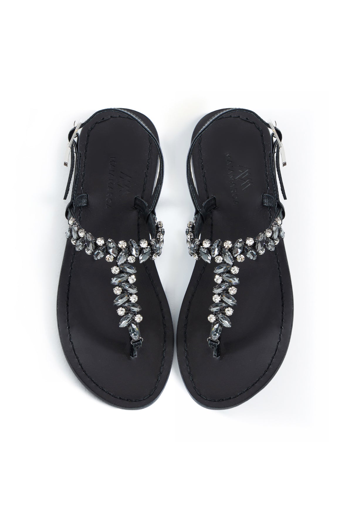 Maia Sette Taşlı Sandalet - Antrasit