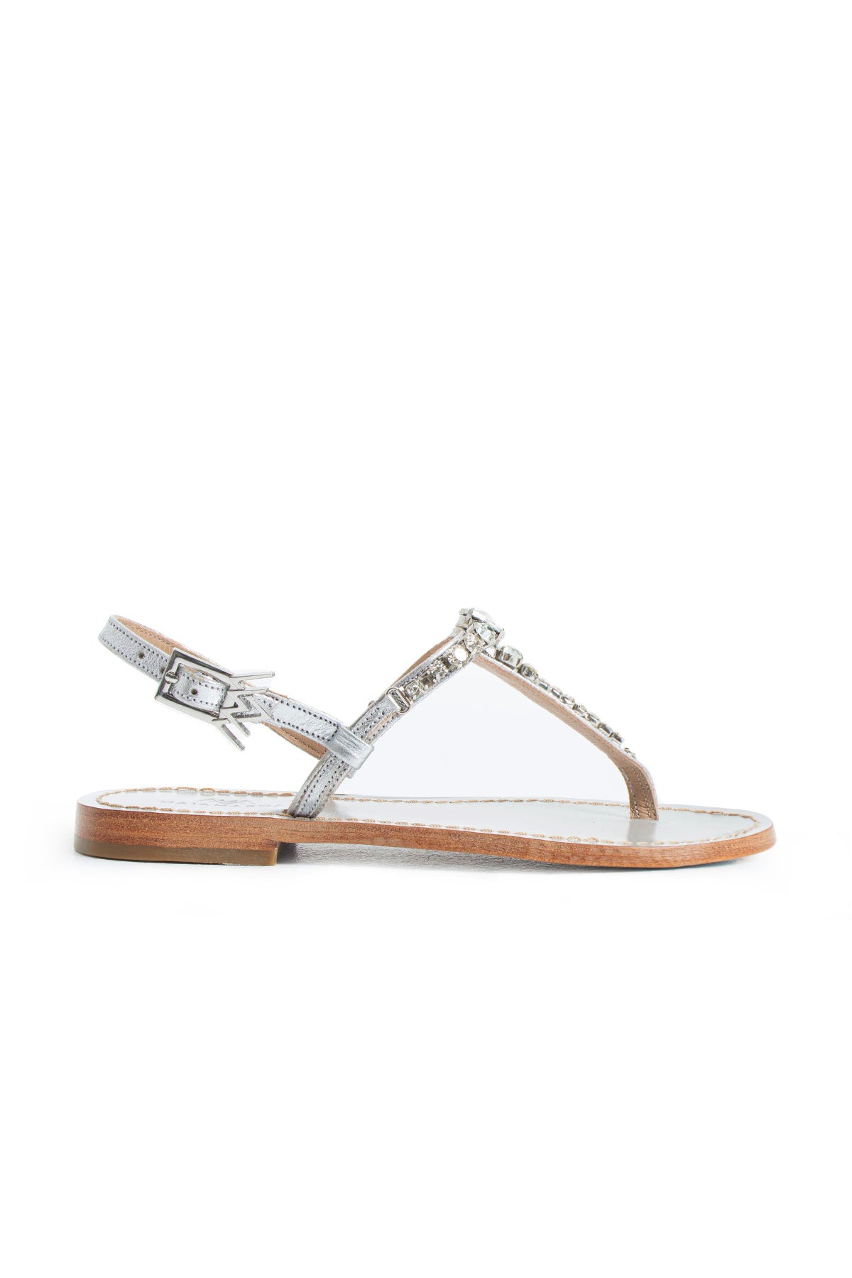 Maia Embellished Sandals - Blue