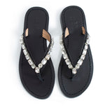 Jona Embellished Slippers - Black