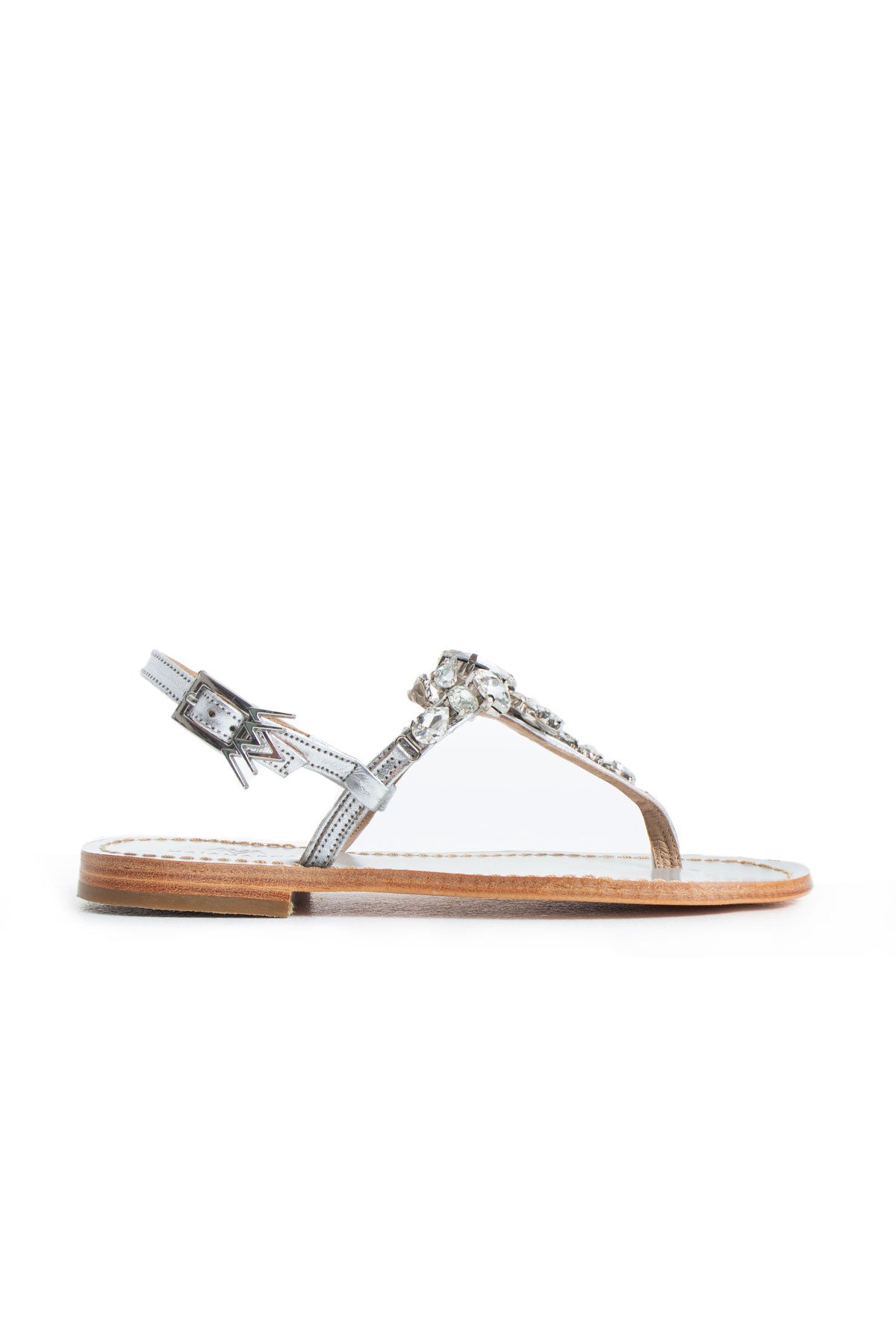 Maia Embellished Sandals - Blue