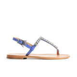 Maia Tila Stone Detail Sandals - Natural Purple