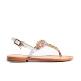 Maia Seven Stone Sandals - White