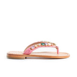 Jona Embellished Slippers - Natural Pink