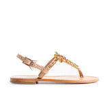 Maia Embellished Sandals - Blue