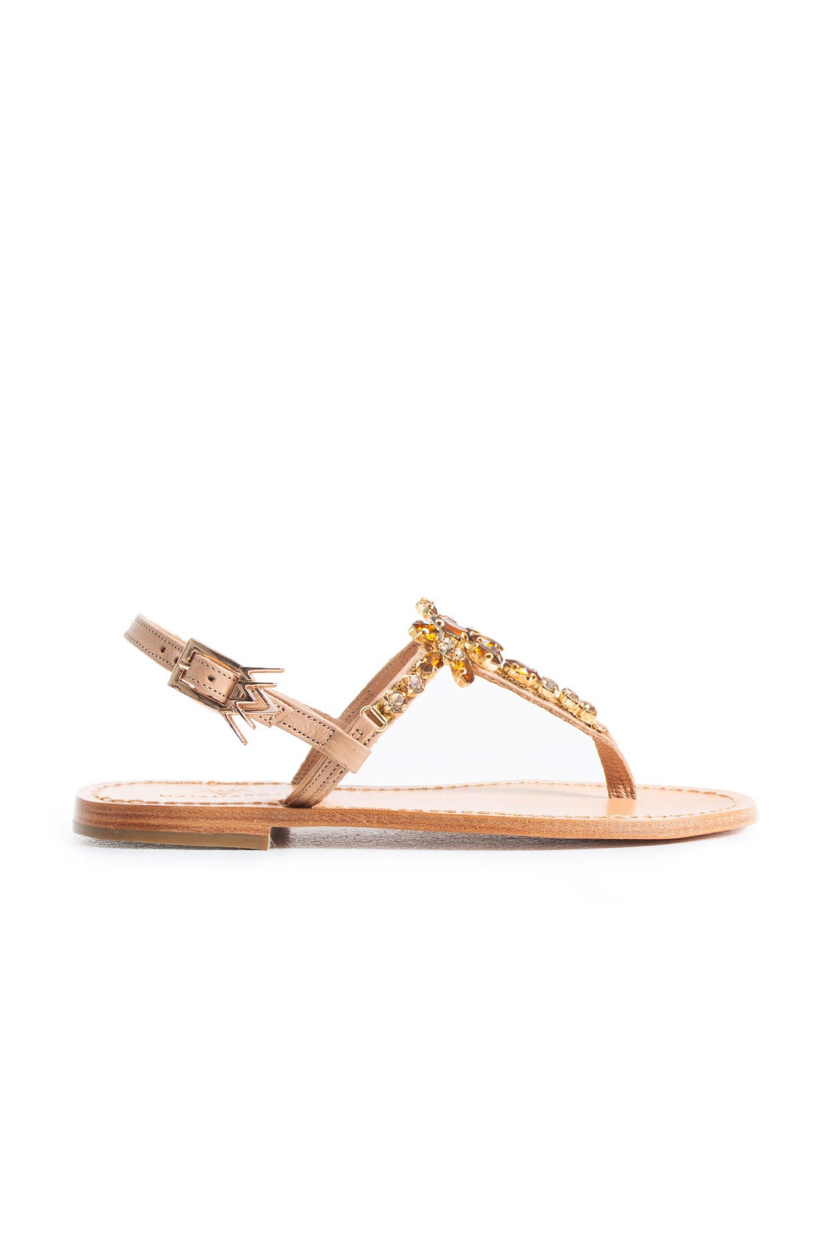 Maia Embellished Sandals - Blue