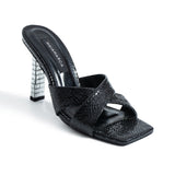 Saphira Topuklu Terlik - Siyah