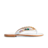 Jona Embellished Slippers - White