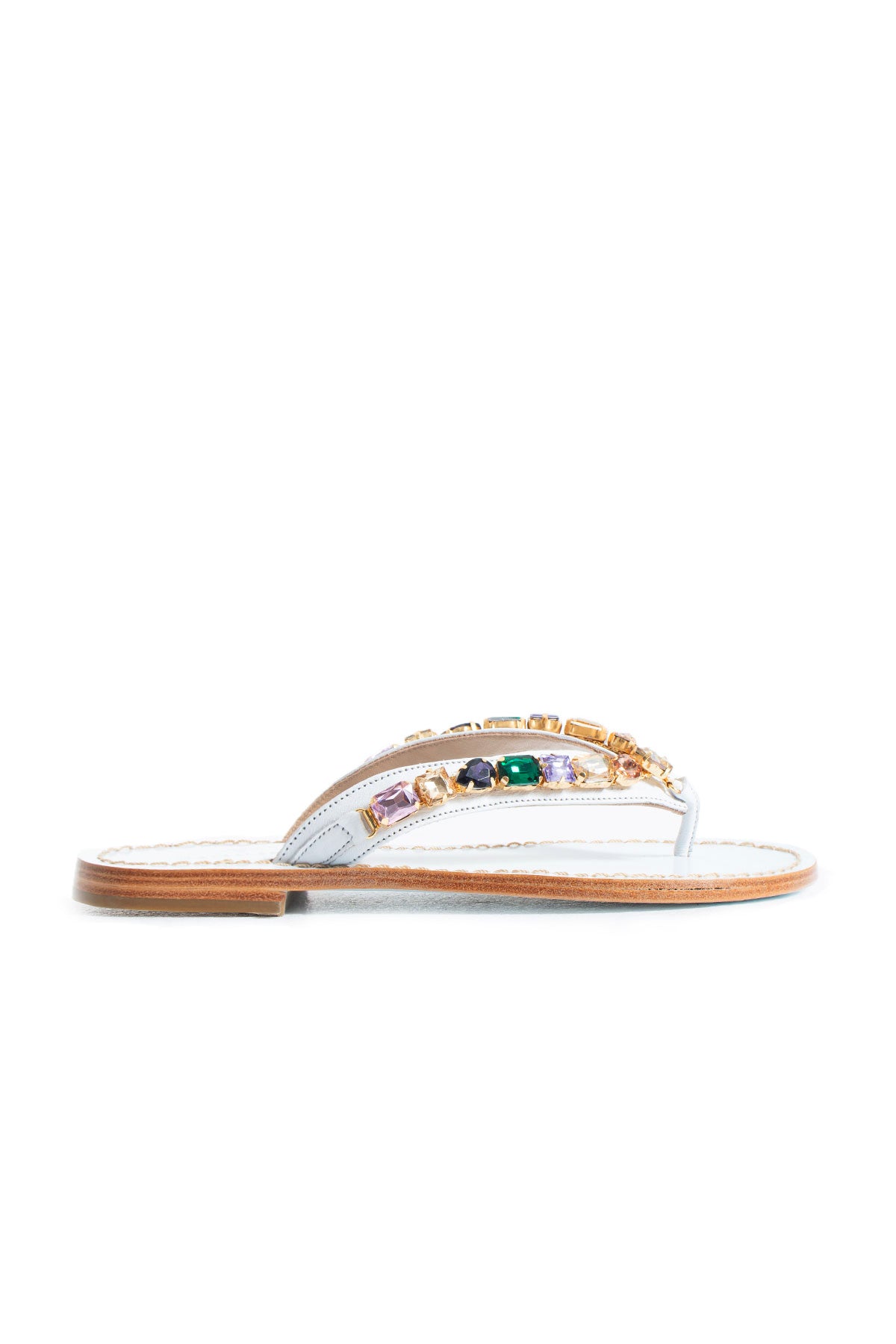 Jona Beaded Slippers - Brown