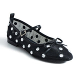 Lisa File Flats - Black