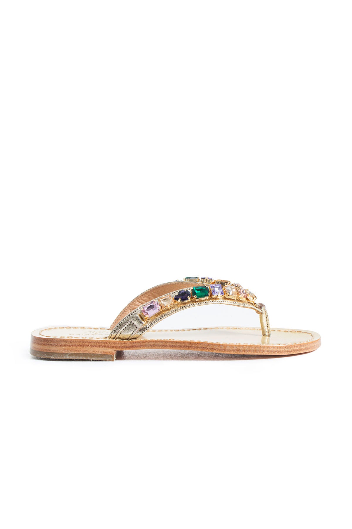 Jona Stone Slippers - Gold