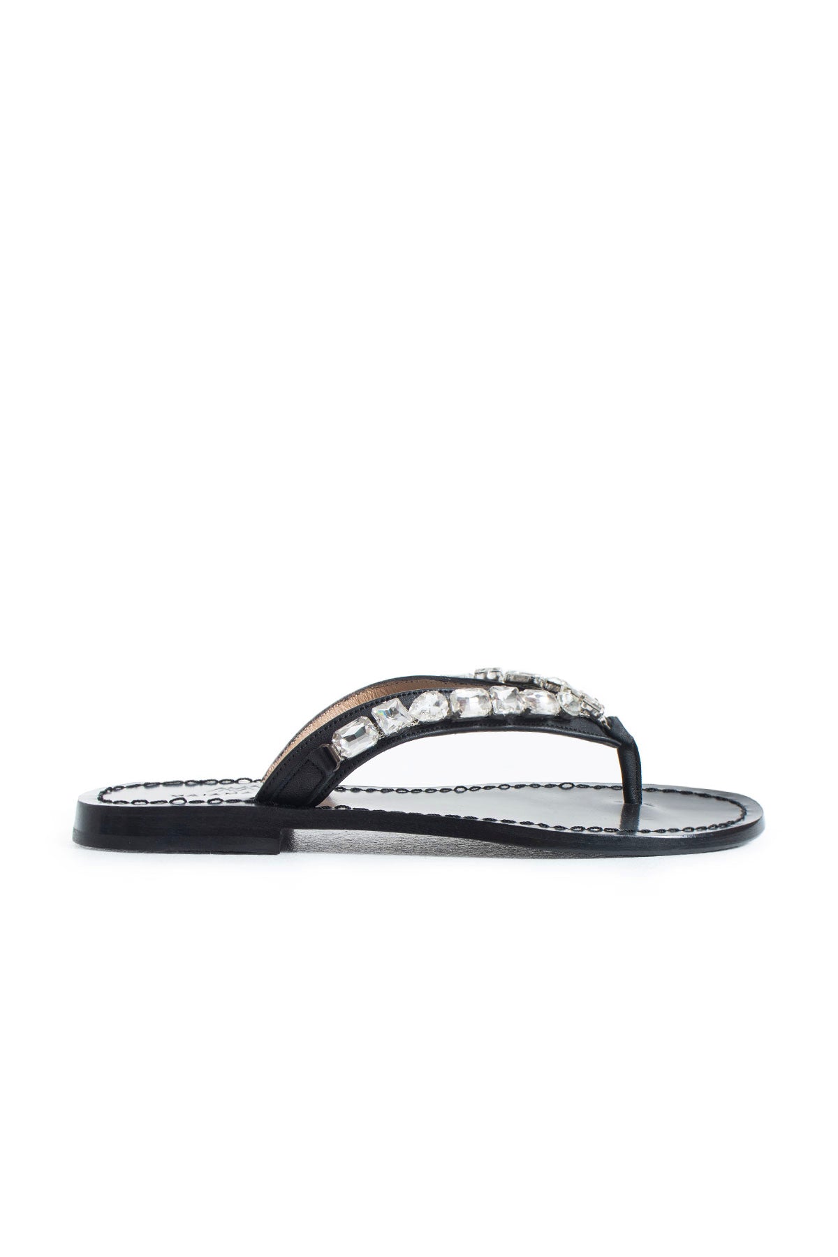 Jona Beaded Slippers - Brown
