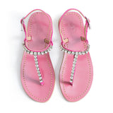 Maia Embellished Sandals - Blue