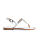 Maia Embellished Sandals - Blue