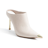 Marle Topuklu Terlik - Bej