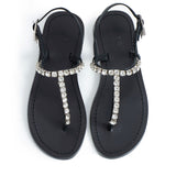 Maia Embellished Sandals - Blue