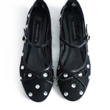 Lisa File Flats - Black