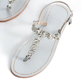 Maia Seven Stone Sandals - Silver