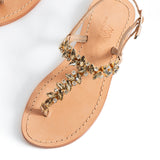 Maia Seven Stone Sandals - Beige