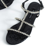 Tina Buckled Sandals - Black