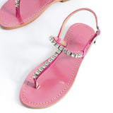 Maia Embellished Sandals - Blue