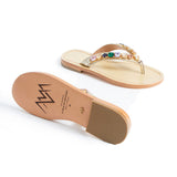 Jona Stone Slippers - Gold