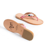 Jona Embellished Slippers - Natural Pink