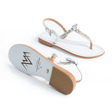 Maia Embellished Sandals - Blue