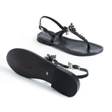 Maia Embellished Sandals - Blue