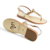 Maia Seven-Stone Sandal - Gold