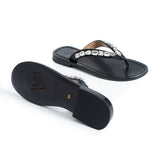 Jona Embellished Slippers - Black