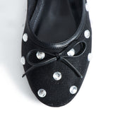 Lisa File Flats - Black