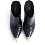 Marle Topuklu Terlik - Siyah