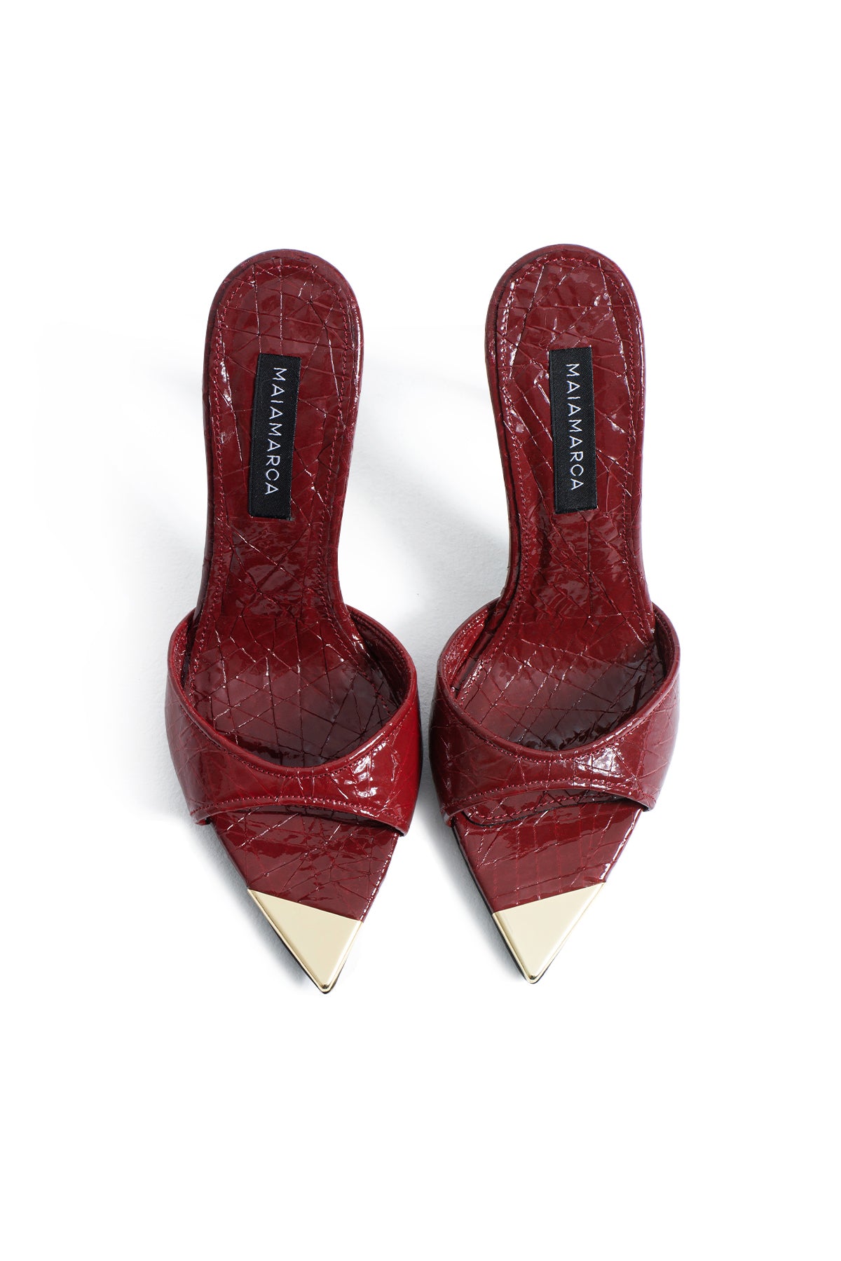 Elara Topuklu Terlik - Bordo