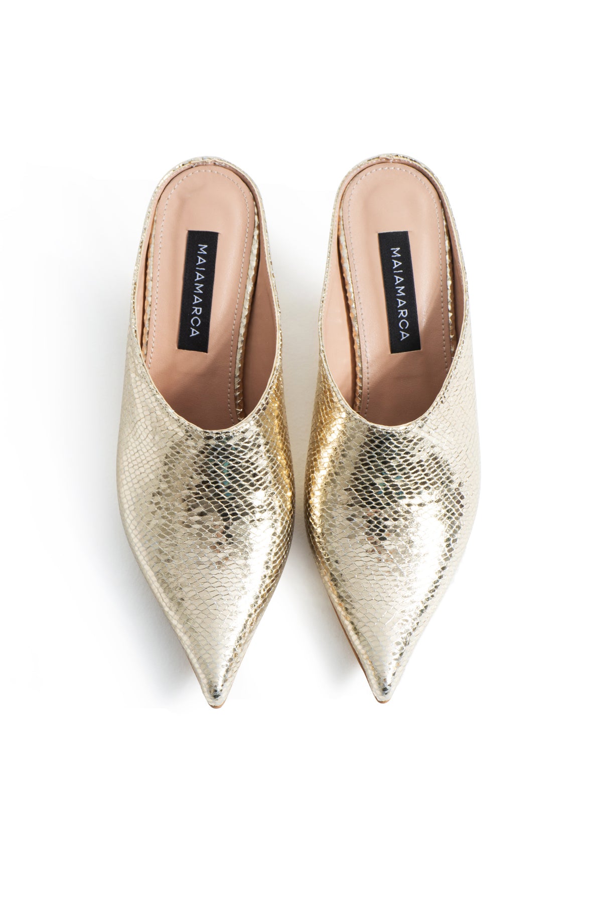 Jina Topuklu Terlik - Altın