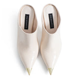 Marle Topuklu Terlik - Bej