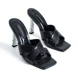 Saphira Topuklu Terlik - Siyah