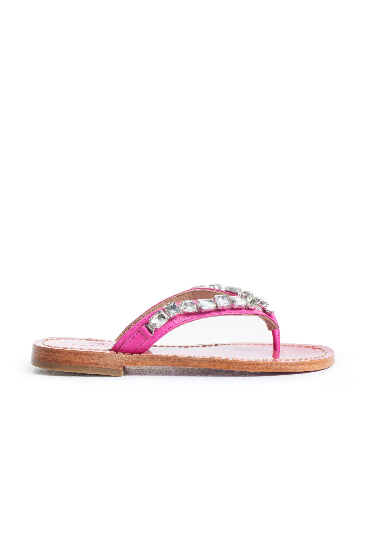 Jona Embellished Slippers - Fuchsia
