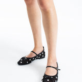 Lisa Mesh Ballerinas - Black