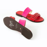Maia Liva Crystal Slippers - Red