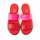 Maia Liva Crystal Slippers - Red